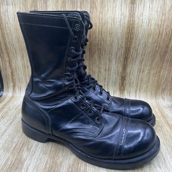 Corcoran 1500 Jump Boots 10" Mens Size 11.5 E Black Leather Military Combat Work - Picture 1 of 9
